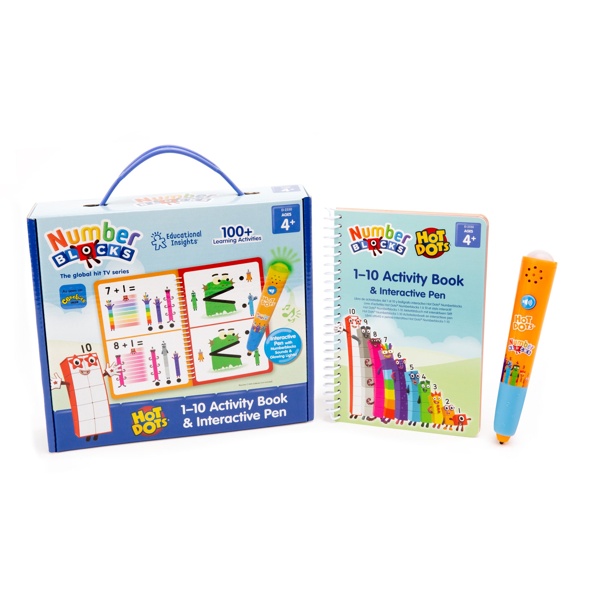 Educational Insights | Hot Dots® Numberblocks 1-10 Activity Book & Interactive Pen