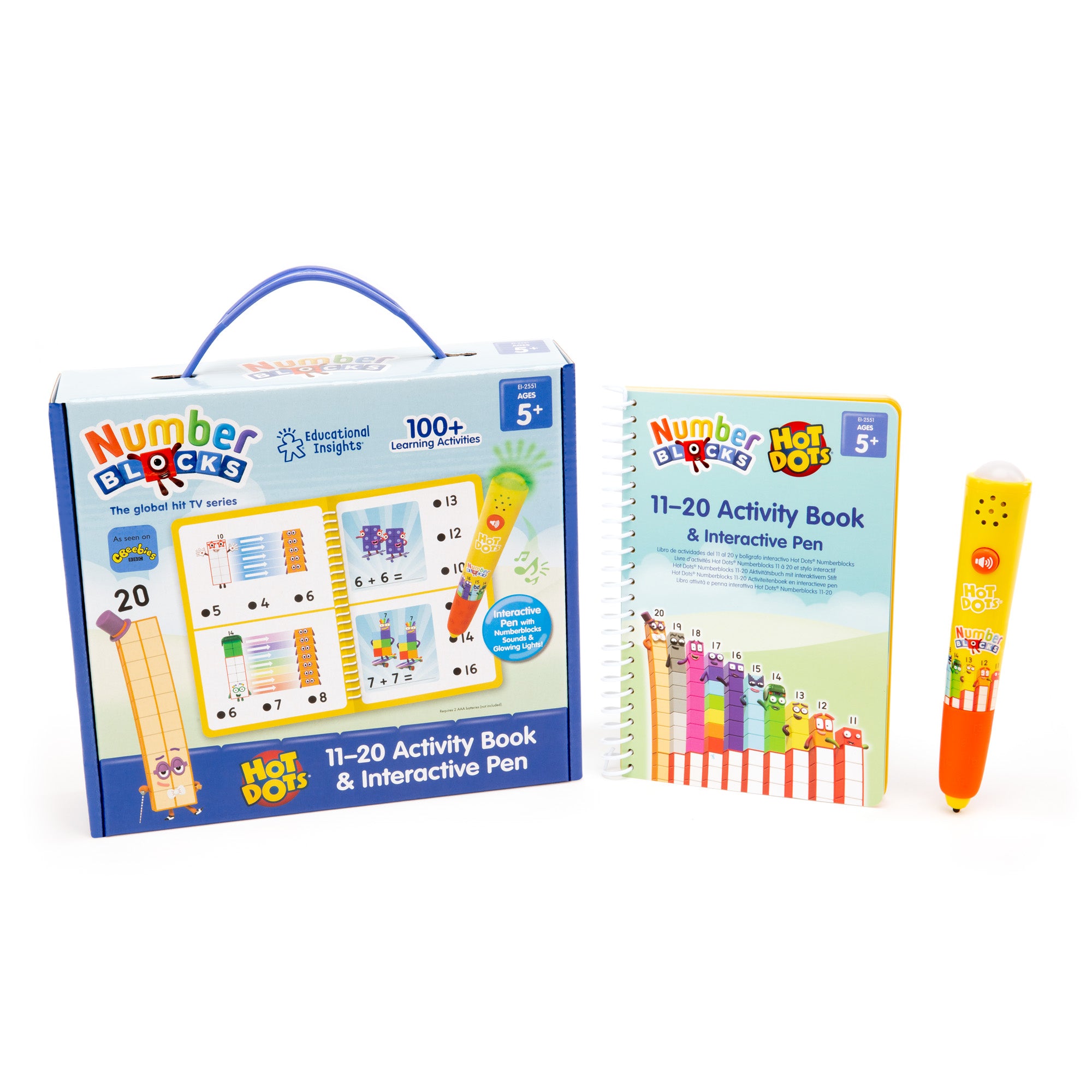 Educational Insights | Hot Dots® Numberblocks 11-20 Activity Book & Interactive Pen