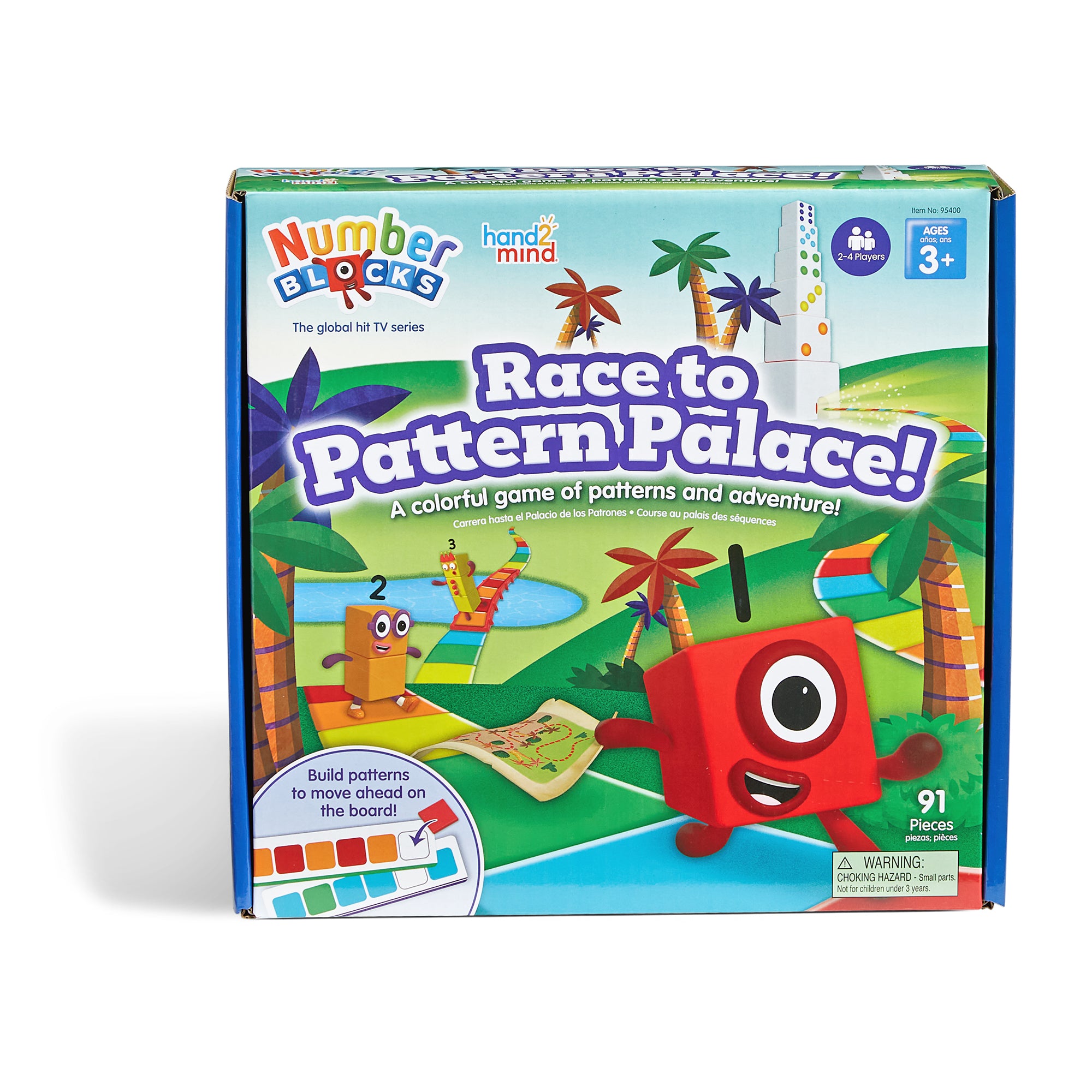 Hand2Mind | Numberblocks Race to Pattern Palace Board Game