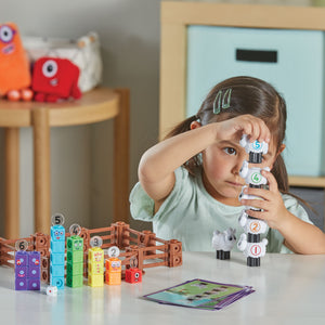 Hand2Mind | MathLink® Cubes Activity Set Numberblocks® Sheep Farm