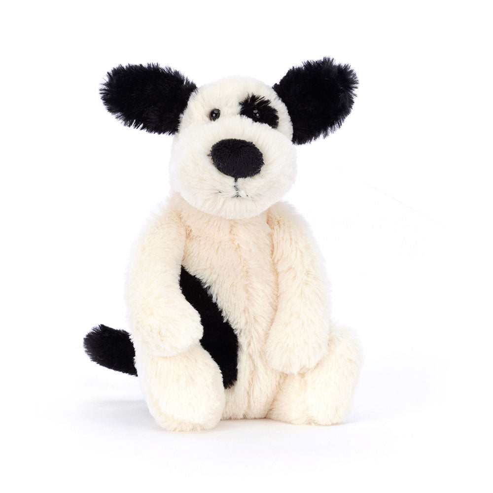 Jellycat | Bashful Black & Cream Puppy (Small)