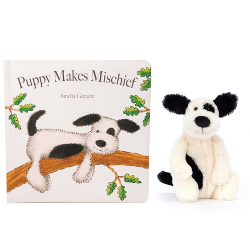 Jellycat | Puppy Makes Mischief Book & Small Puppy Plush Set