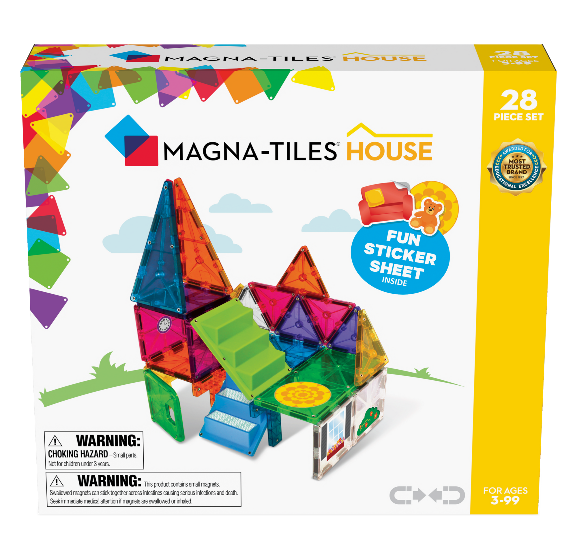 MAGNA-TILES® | House - 28 Piece Magnetic Construction Set