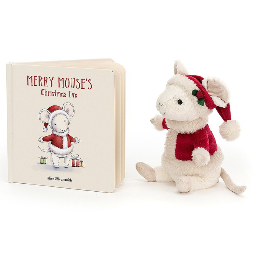 Jellycat | Merry Mouse Book And Plush Set