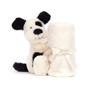 Jellycat | Bashful Black & Cream Puppy Soother