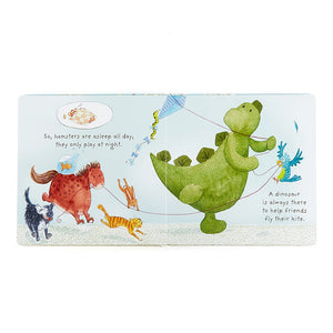 Jellycat | My Best Pet Book And Bashful Dino (Medium) Plush Set