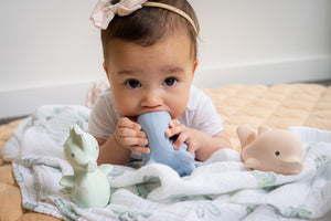 Tikiri | Ocean Buddies Marshmallow Set - Natural Rubber Teething Toys