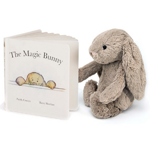Jellycat | The Magic Bunny Book & Bashful Beige Bunny (Medium) Set