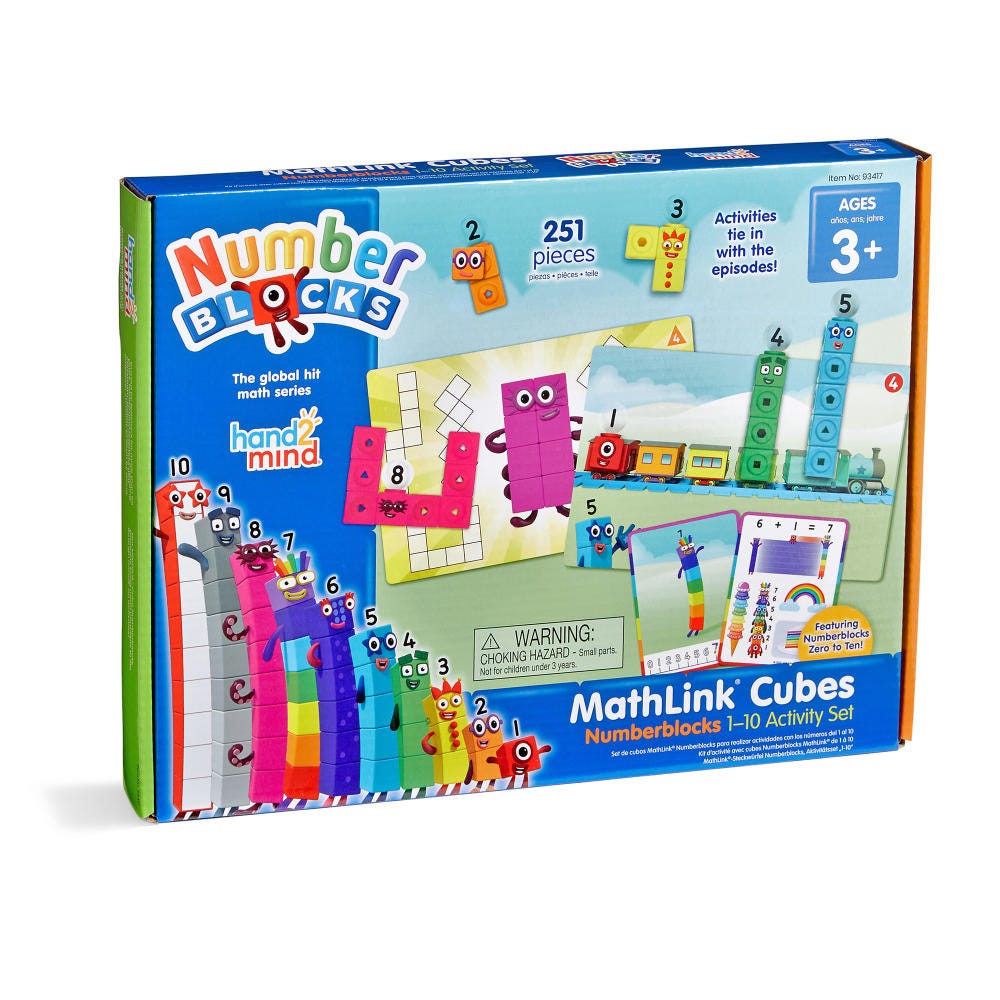 Hand2Mind | Numberblocks® 1-10, 11-20 & 21-30 MathLink® Cubes Activity Sets Bundle