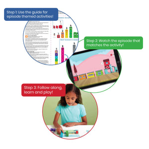 Hand2Mind | Numberblocks 1-10 & 11-20 MathLink® Cubes Activity Sets Bundle