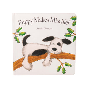 Jellycat | Puppy Makes Mischief Book & Medium Puppy Plush Set