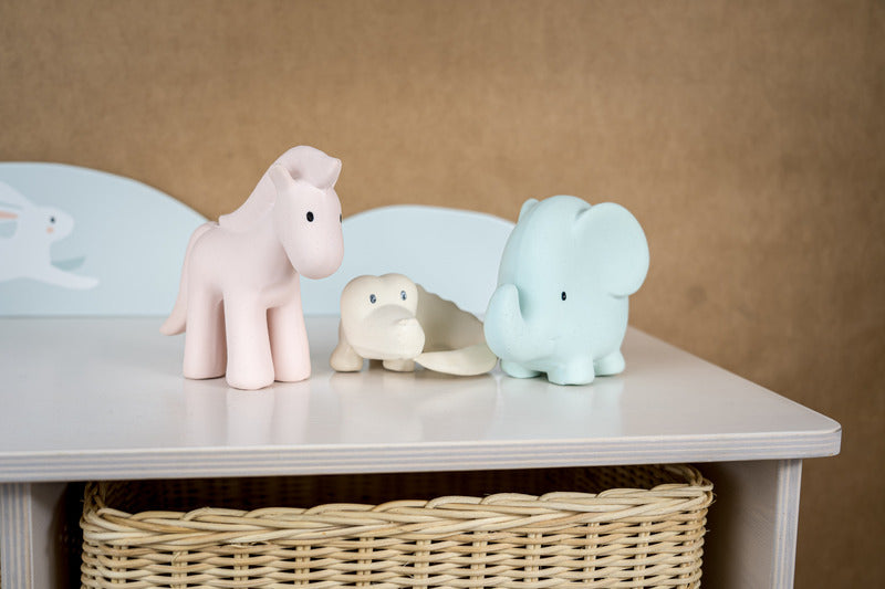 Tikiri | Marshmallow Animal Set - Natural Rubber Teething Toys