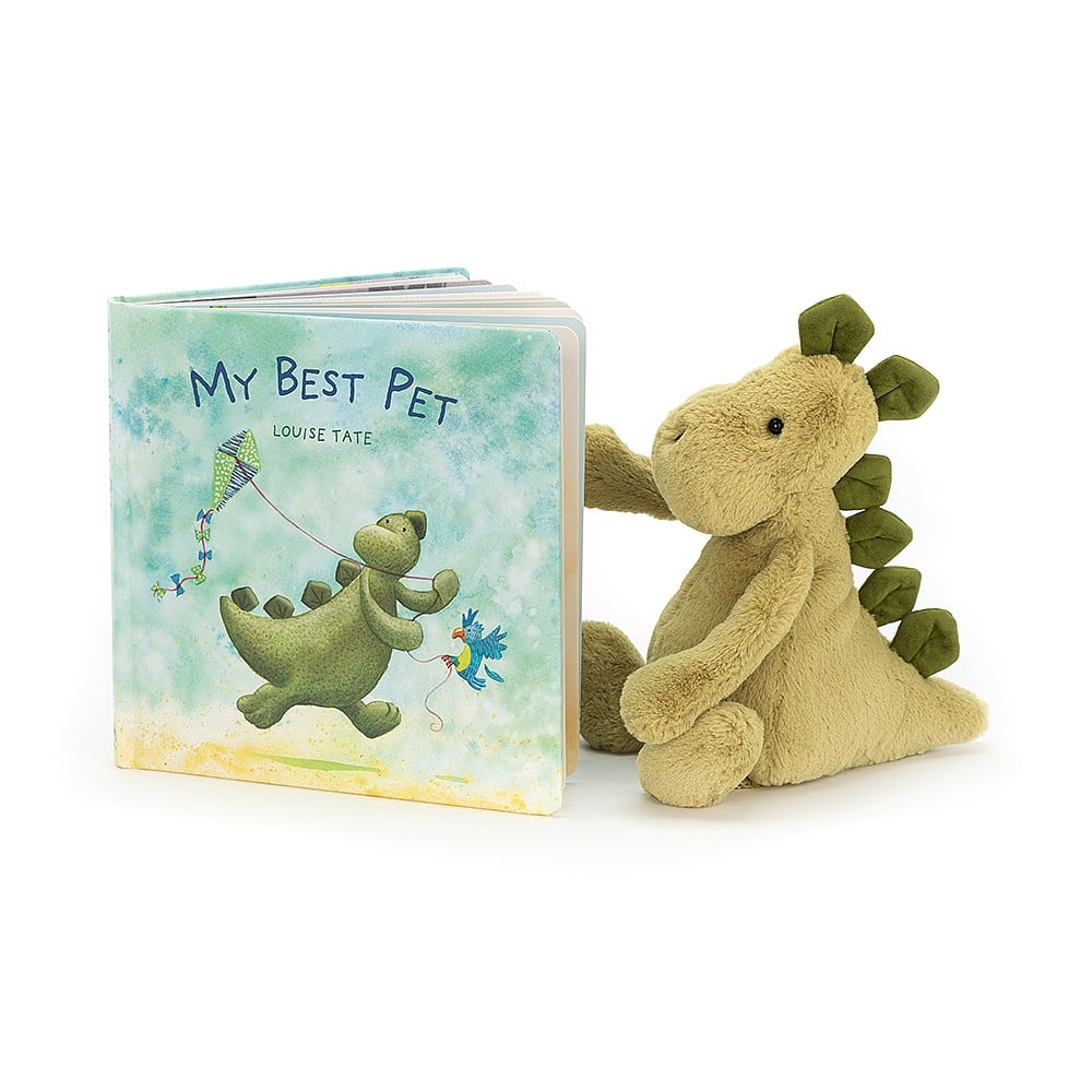 My Best Pet Book And Bashful Dino Plush Set